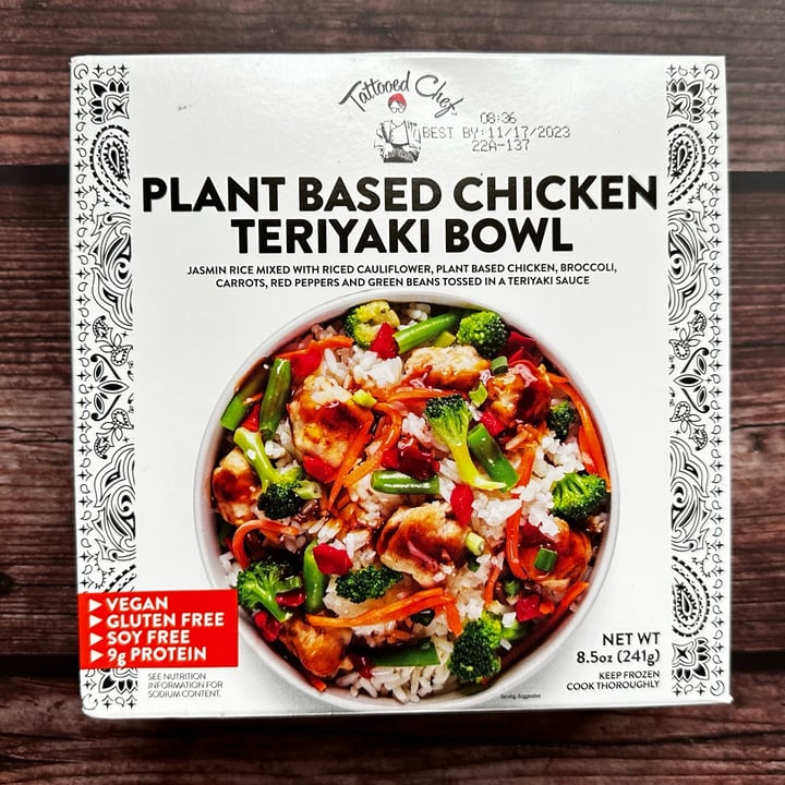 photo of Tattooed Chef Plant Based Chicken Teriyaki Bowl shared by @berryveganplanet on  20 Dec 2022 - review