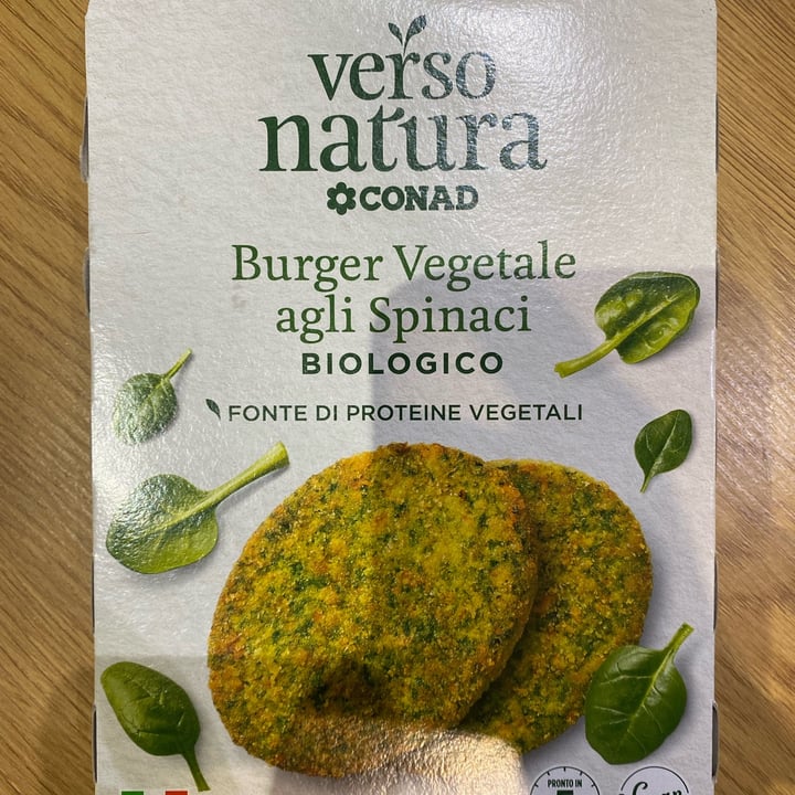 photo of Verso Natura Conad Veg Burger Vegetali agli Spinaci shared by @ilariaaiello on  27 Jan 2023 - review