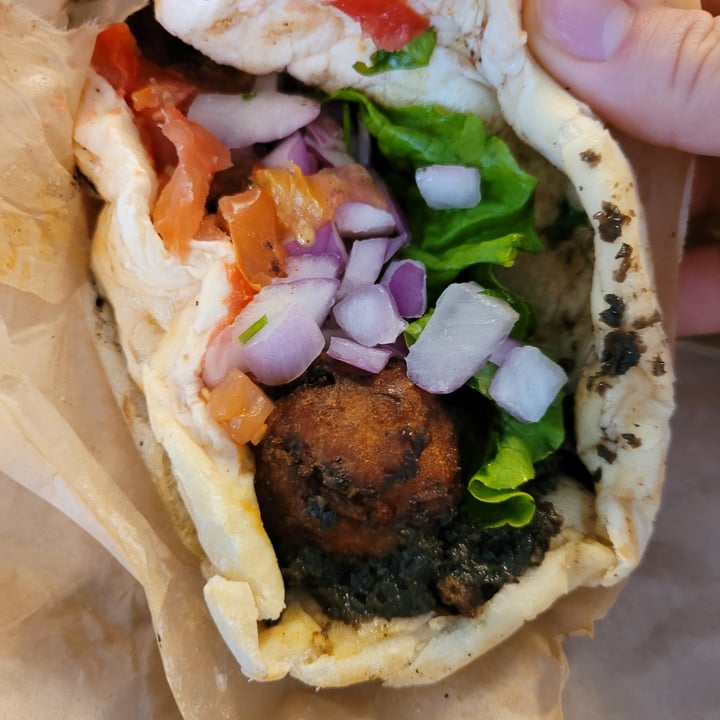 photo of Alpha Omega Grill & Bakery Chickpea Gyro No Tatziki shared by @strawberrycupcake on  25 May 2023 - review