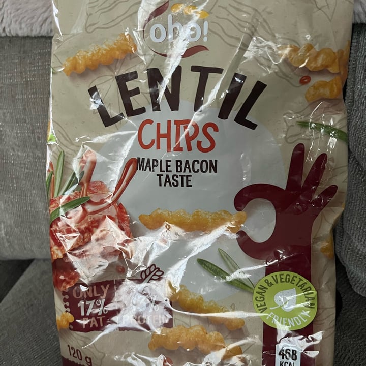 photo of Oho! Lentil Chips Maple Bacon Taste  shared by @hypnicol on  10 Aug 2023 - review