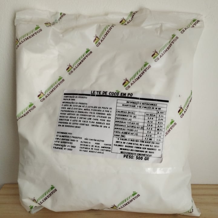 photo of C2  alimentos Leite de côco em pó shared by @gabmaeda on  05 Feb 2023 - review
