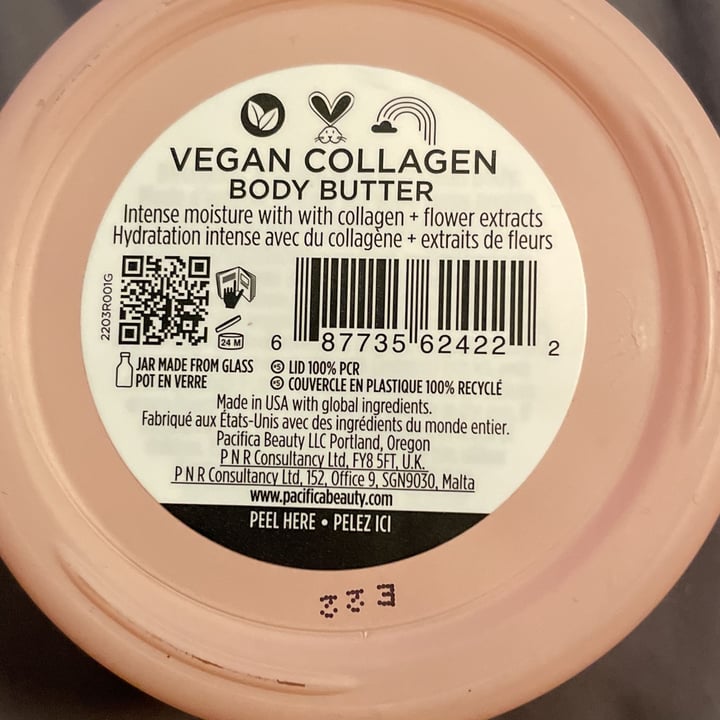 photo of Pacifica vegan collagen recovery body butter shared by @curlycubaminican on  26 Jun 2023 - review