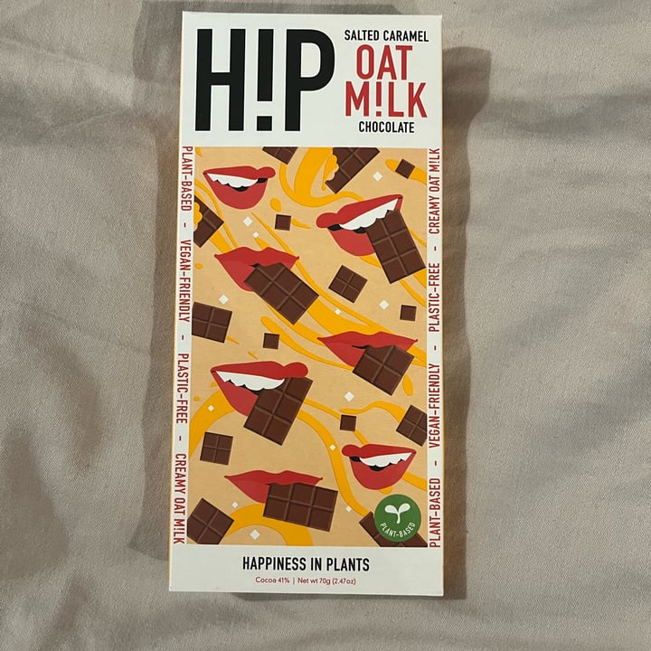 photo of HIP (H!P) Salted Caramel Oat M!lk Chocolate Bar shared by @ameriamber on  11 May 2023 - review