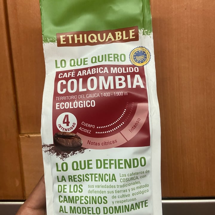 photo of Ethiquable café colombie shared by @drfredveg on  24 Dec 2022 - review