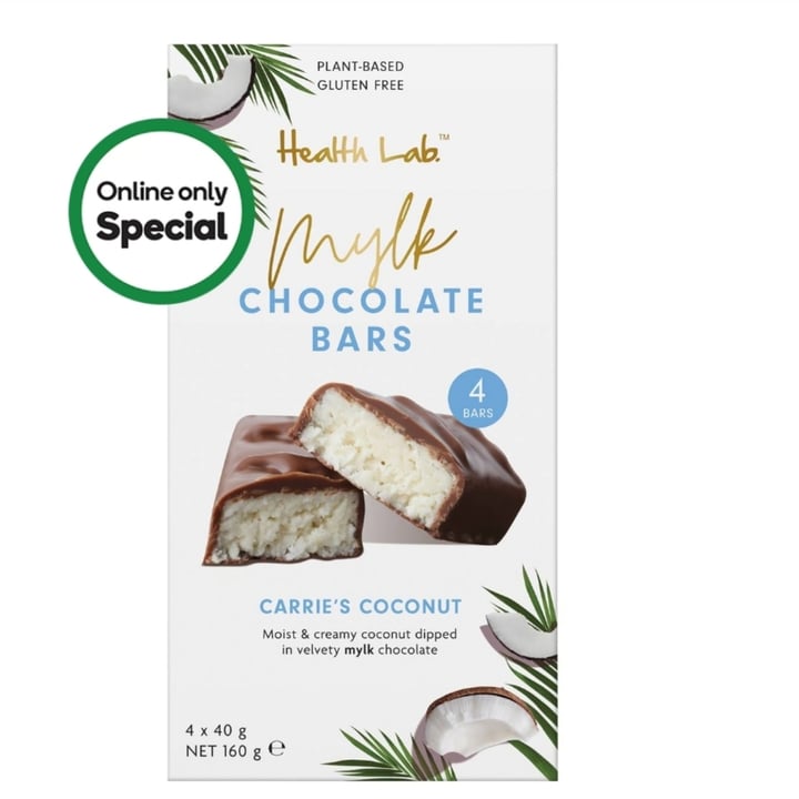 photo of Health Lab Chocolate bars coconut shared by @veggiegurl on  08 May 2023 - review