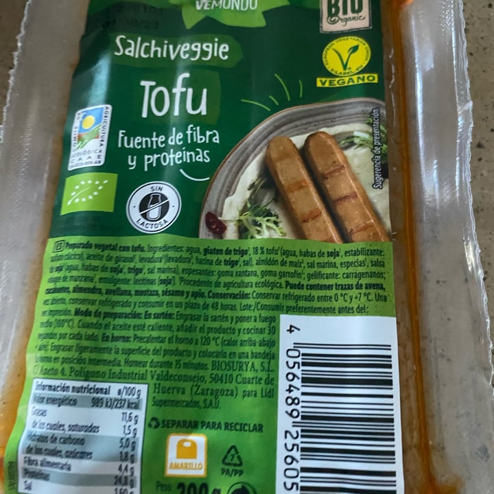 photo of Vemondo salchichas tofu shared by @susana01 on  18 Feb 2023 - review