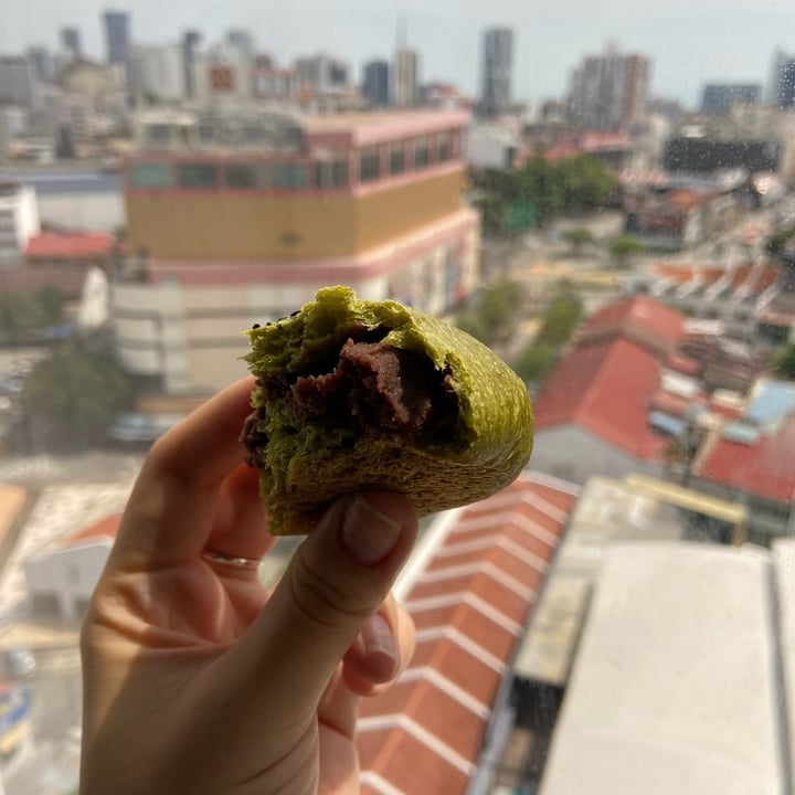 photo of Real Food Penang Vegetarian Restaurant Spinach Red Bean Bun shared by @dafnelately on  25 May 2023 - review