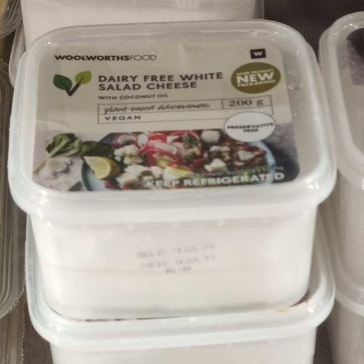 photo of Woolworths Food Dairy Free White Salad Cheese shared by @karenhsu on  23 Jul 2023 - review