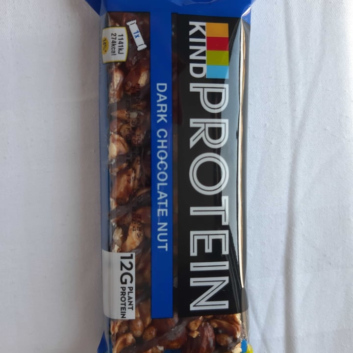 photo of kind protein bar Dark Chocolate Nut shared by @gemmaveg on  28 Jul 2023 - review