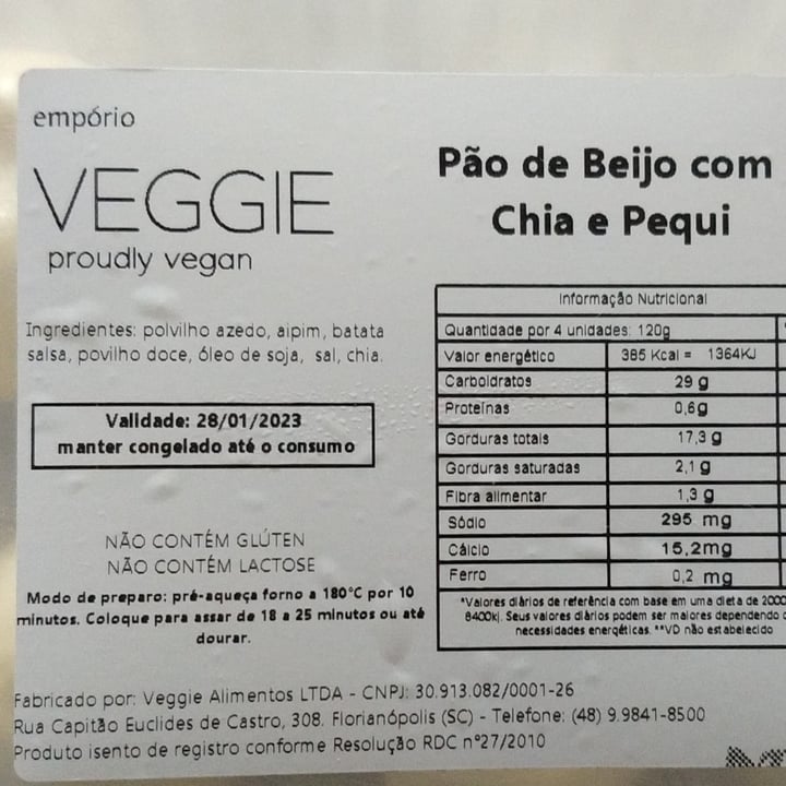 photo of empório veggie pão de beijo de chia e pequi shared by @waltermariaelena on  16 Jun 2023 - review