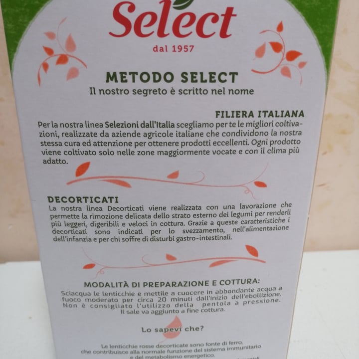 photo of Select Lenticchie rosse decorticate shared by @cadodi on  10 Apr 2023 - review