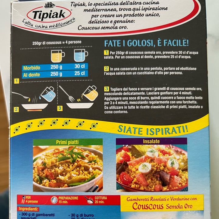 photo of Tipiak Cous cous shared by @indigin on  29 Jun 2023 - review