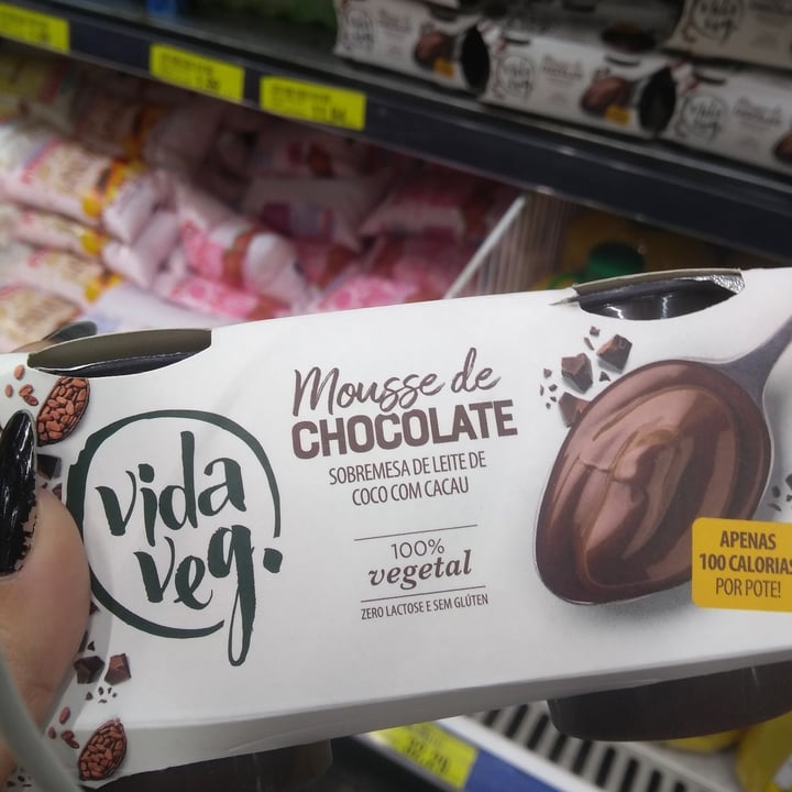 photo of Vida Veg Mousse de Chocolate shared by @natymatos on  01 May 2023 - review
