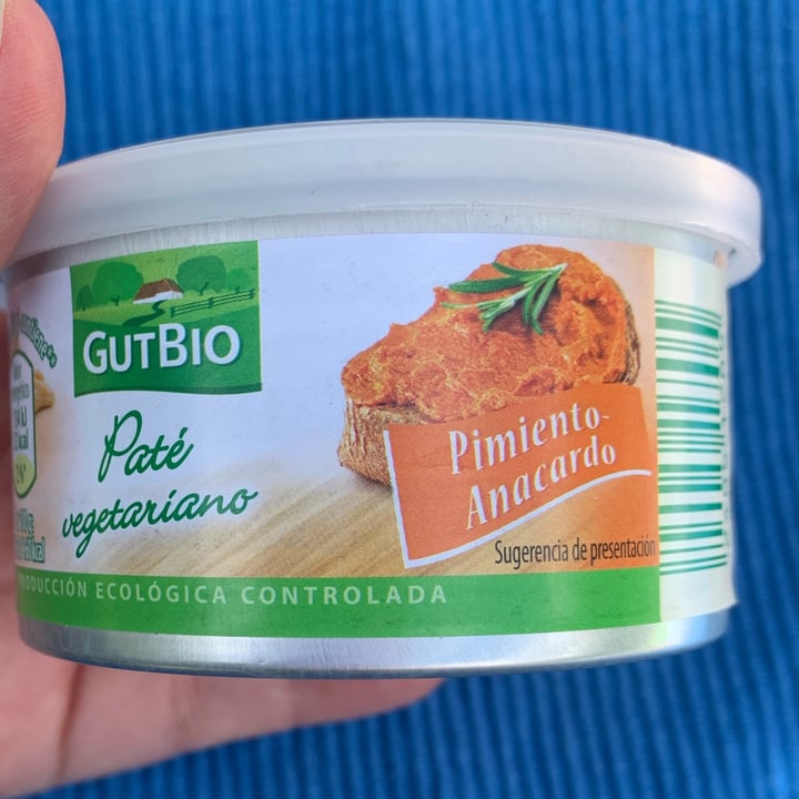 photo of GutBio Paté Vegetariano Pimiento y Anacardo shared by @elyqs on  15 May 2023 - review
