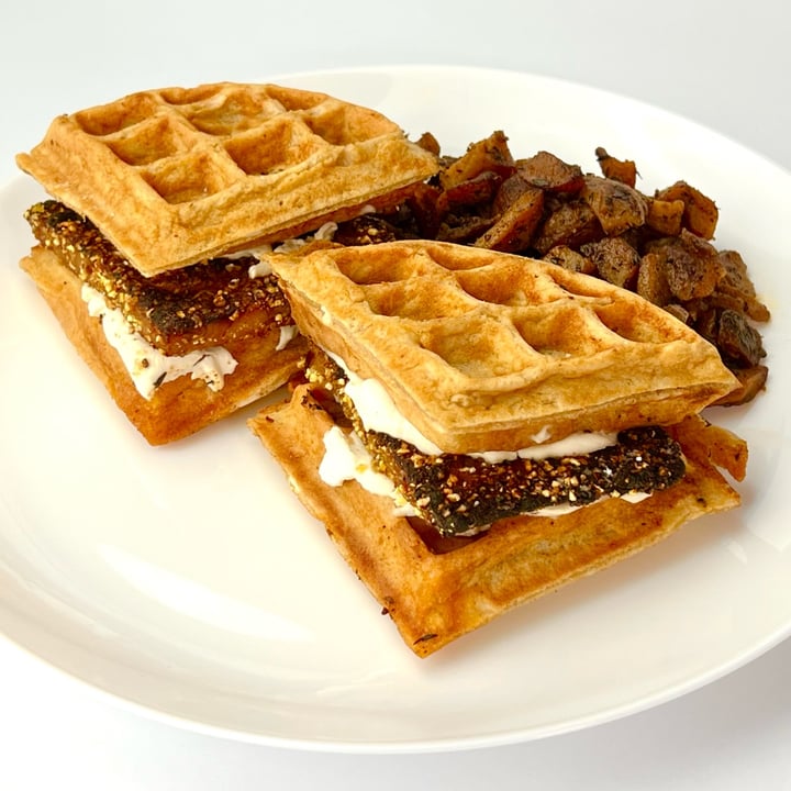 photo of The Bye and Bye Waffle Sandwich shared by @pdxveg on  19 Feb 2023 - review