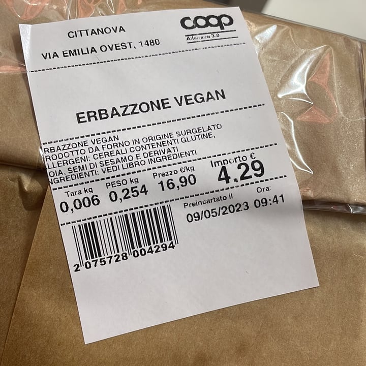 photo of Coop Erbazzone veg shared by @rossellac96 on  09 May 2023 - review