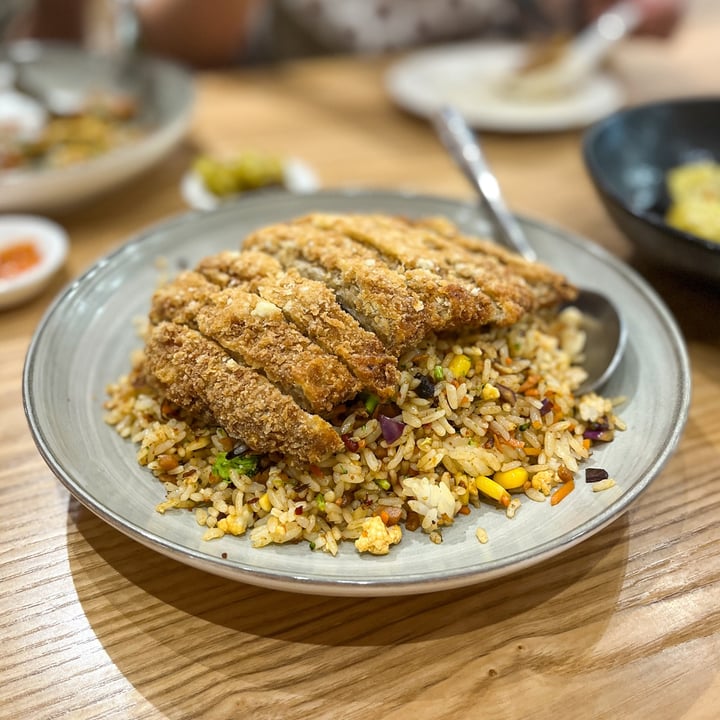 photo of Lotus Café 蓮心食坊 XO Fried Rice w Mushroom Cutlet shared by @nevermeatagain on  01 Feb 2023 - review