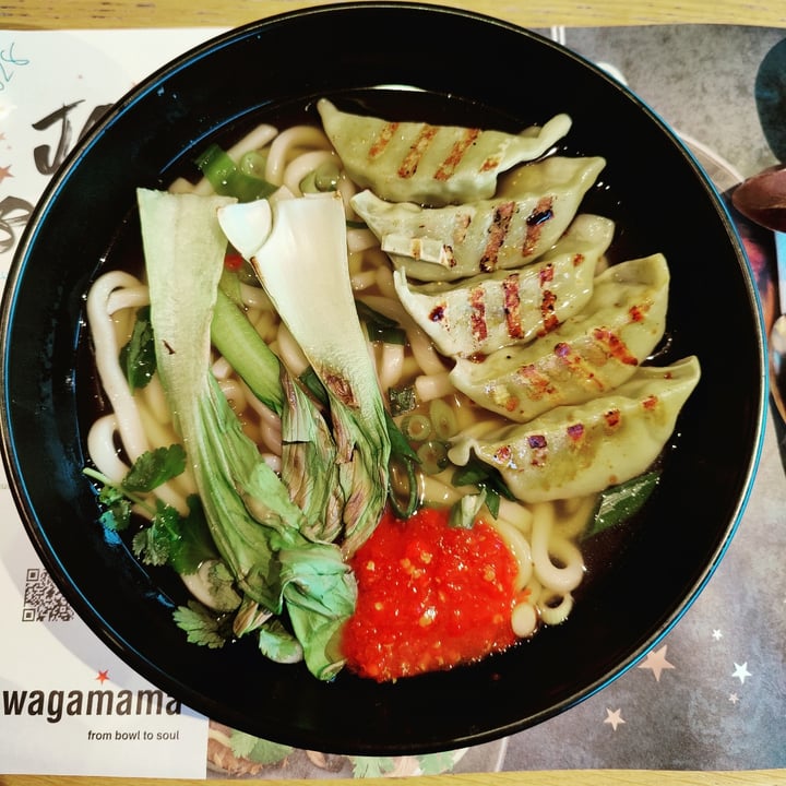 photo of wagamama blanchardstown vegan gyoza ramen shared by @holly-ilex on  01 Jun 2023 - review