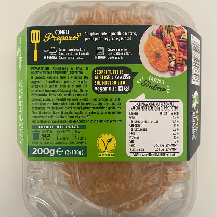 photo of Vegamo Cotolette di soia e frumento shared by @angievegetableslover on  06 May 2023 - review