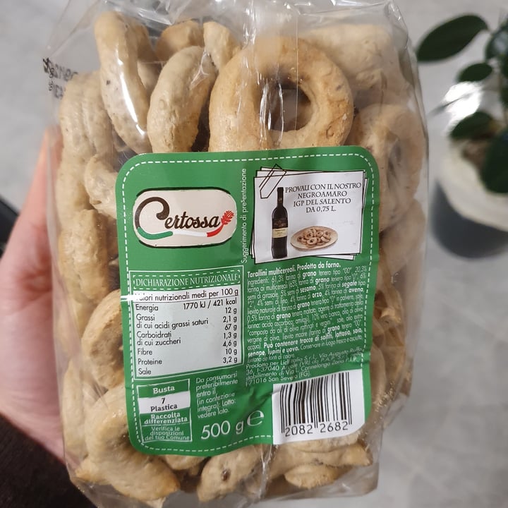 photo of Certossa Taralli multicereali shared by @francescama on  06 Mar 2023 - review