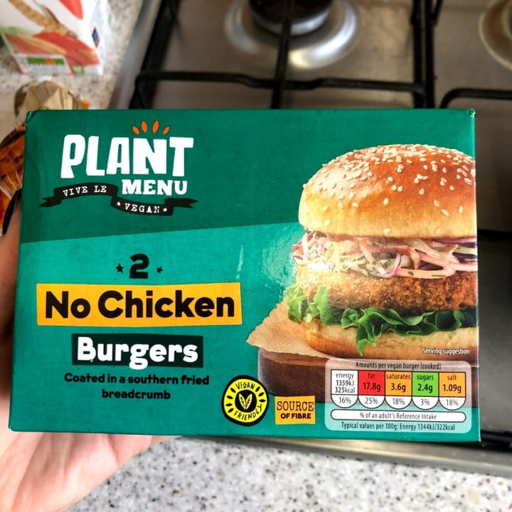 photo of Plant Menu 2 No Chicken Burgers shared by @laurenmitchell on  25 May 2023 - review