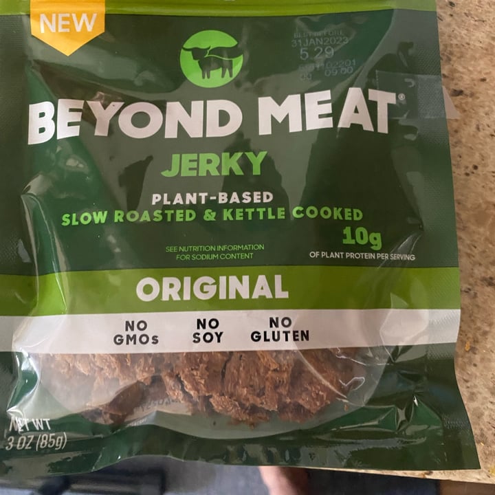 photo of Beyond Meat original jerky shared by @soylentglenn on  26 Dec 2022 - review