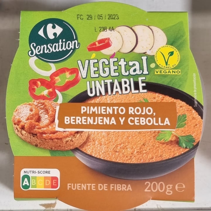 photo of Carrefour Sensation vegetal untable shared by @mariencd on  18 Mar 2023 - review