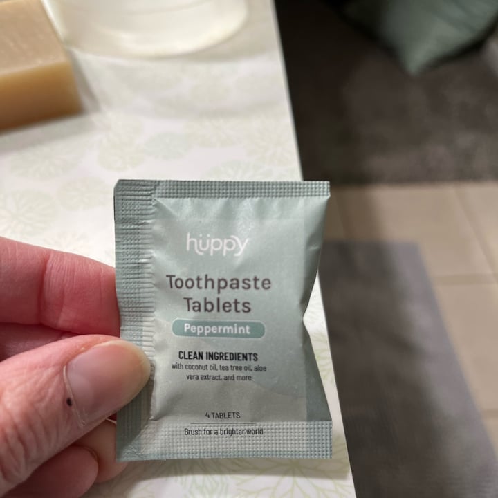 photo of Huppy Toothpaste tabs shared by @montanavegan13 on  05 Apr 2023 - review