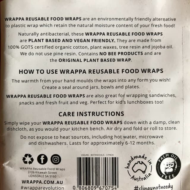 Reusable Food Wraps at Wrappa - Review by @m1tch9i | abillion