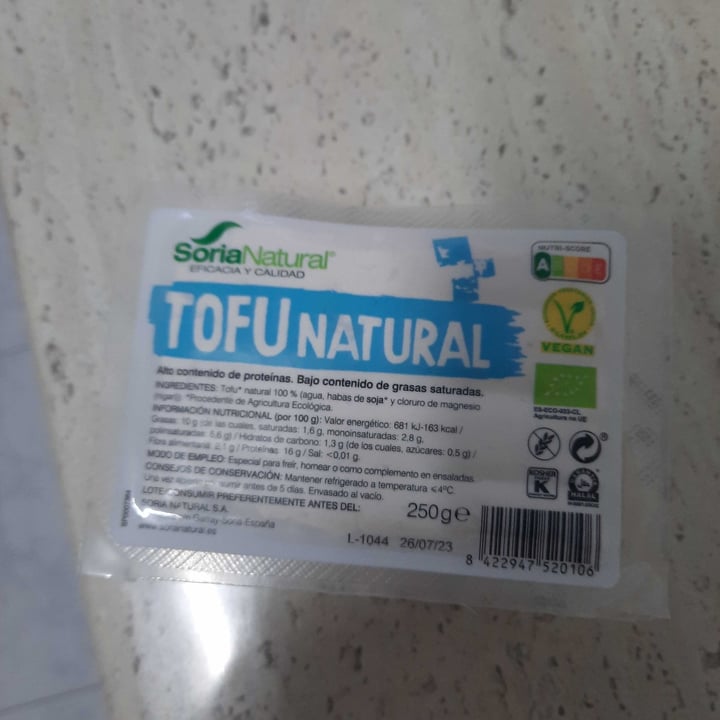 photo of Soria Natural Tofu natural shared by @mariomp97 on  15 Jun 2023 - review