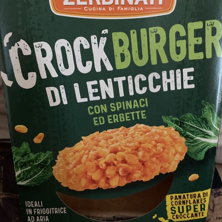 photo of Zerbinati Crockburger Di Lenticchie Con Spinaci Ed Erbette shared by @stradlin62 on  30 Jun 2023 - review