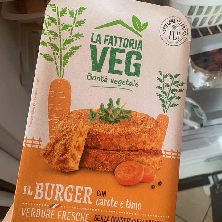 photo of la fattoria veg burger carote e timo shared by @lauretta96 on  19 May 2023 - review