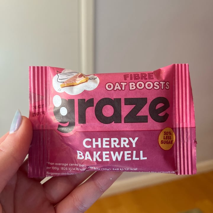 photo of graze Oat Boost Cherry Bakewell shared by @eviec on  15 Feb 2023 - review