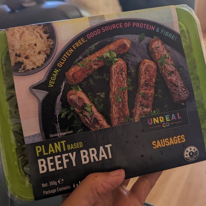 photo of Unreal Co. Beefy Brat Sausages shared by @transcending on  16 Dec 2022 - review