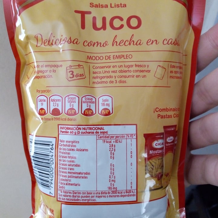 photo of Cica Salsa De Tomate shared by @floresamarillas on  24 Apr 2023 - review