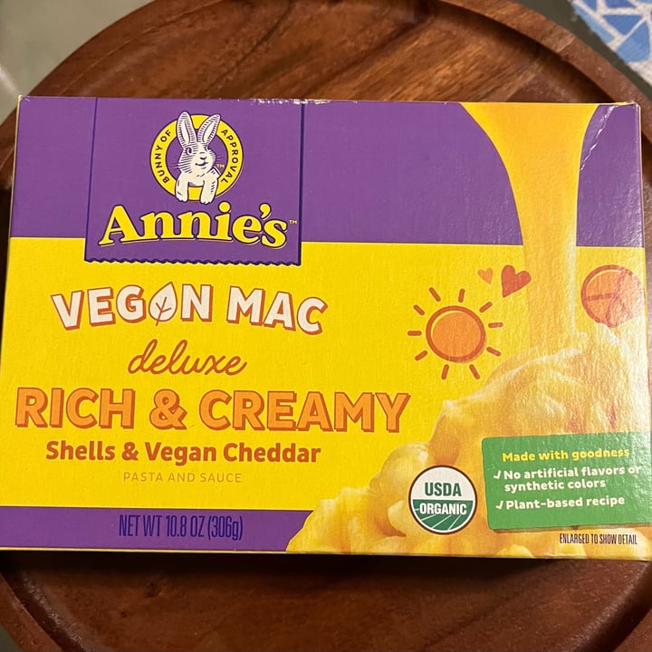 photo of Annie’s Deluxe Rich & Creamy Shells & Vegan Cheddar shared by @veganforlife2023 on  17 Jul 2023 - review