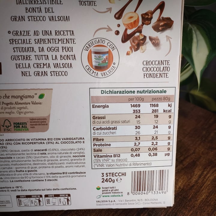 photo of Valsoia gran stecco cacao E Nocciole shared by @irene80 on  03 Aug 2023 - review