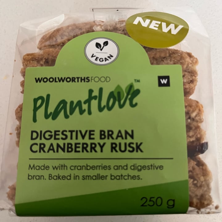 photo of Woolworths Food Digestive Bran Cranberry Rusk shared by @melveegan on  06 Jun 2023 - review