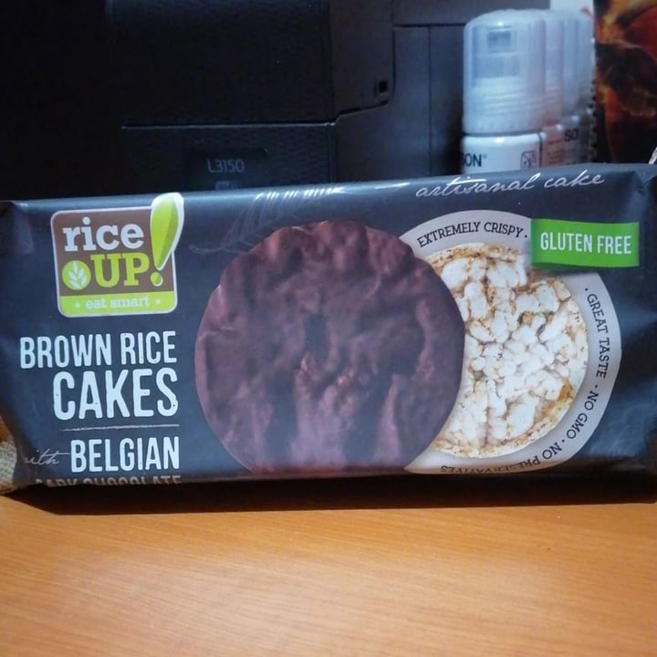 photo of Rice Up! Brown rice cakes with Belgian dark chocolate shared by @crisb30 on  01 Jul 2023 - review