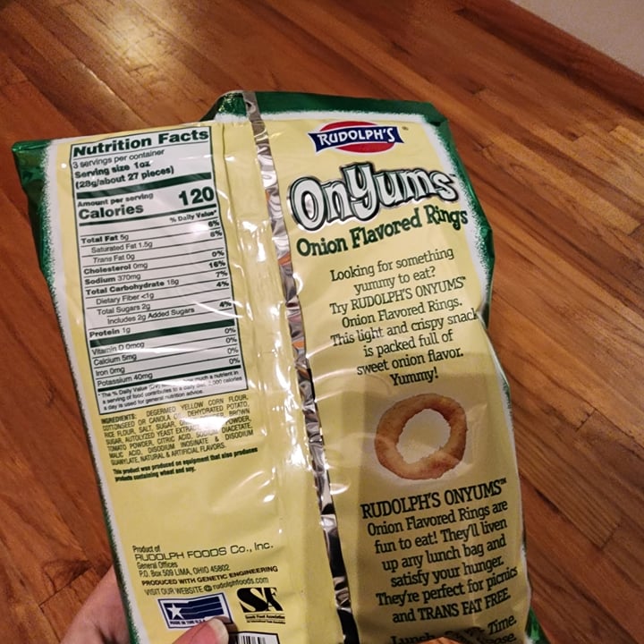 photo of Rudolph's OnYums onion flavored rings shared by @phanthomas on  27 Jan 2023 - review