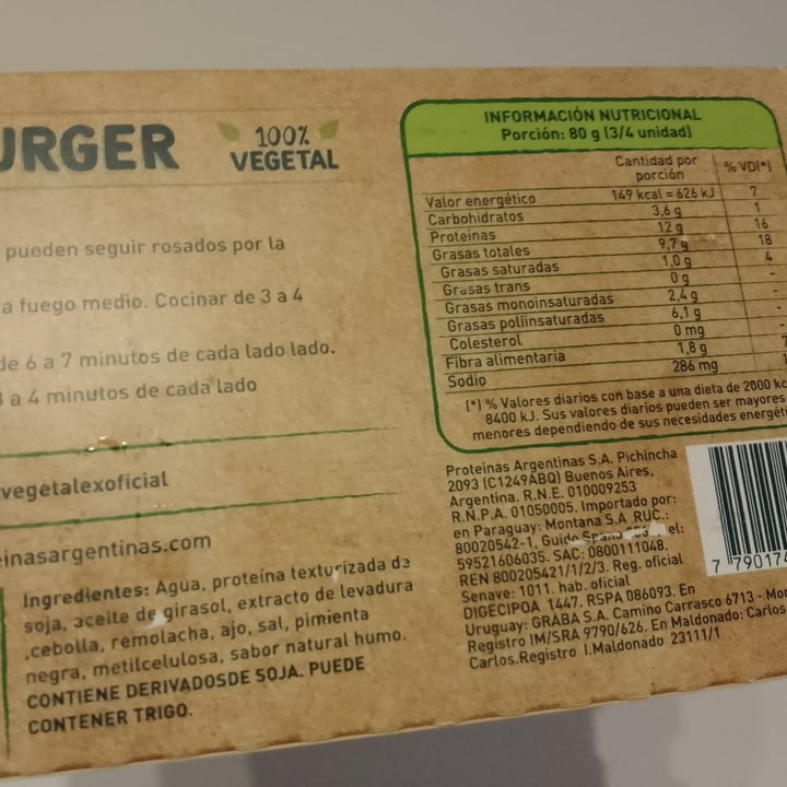 photo of Vegetalex Burger 100% Vegetal shared by @camille22 on  07 Aug 2023 - review