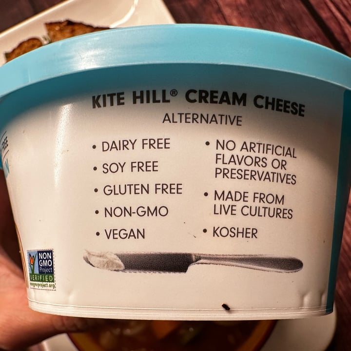 photo of Kite Hill Cream Cheese Alternative Plain shared by @berryveganplanet on  13 Jan 2023 - review