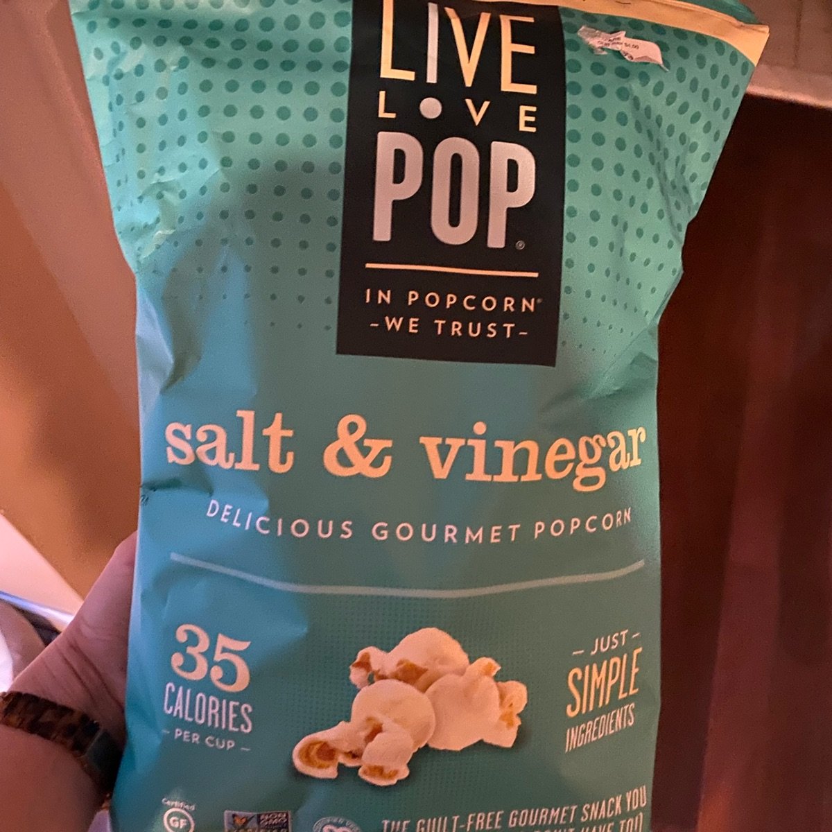 Live Love Pop Salt & Vinegar Popcorn Reviews abillion