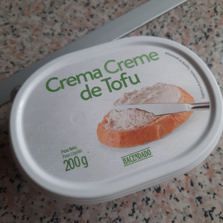 photo of Hacendado crema creme De Tofu shared by @mariomp97 on  18 Jun 2023 - review