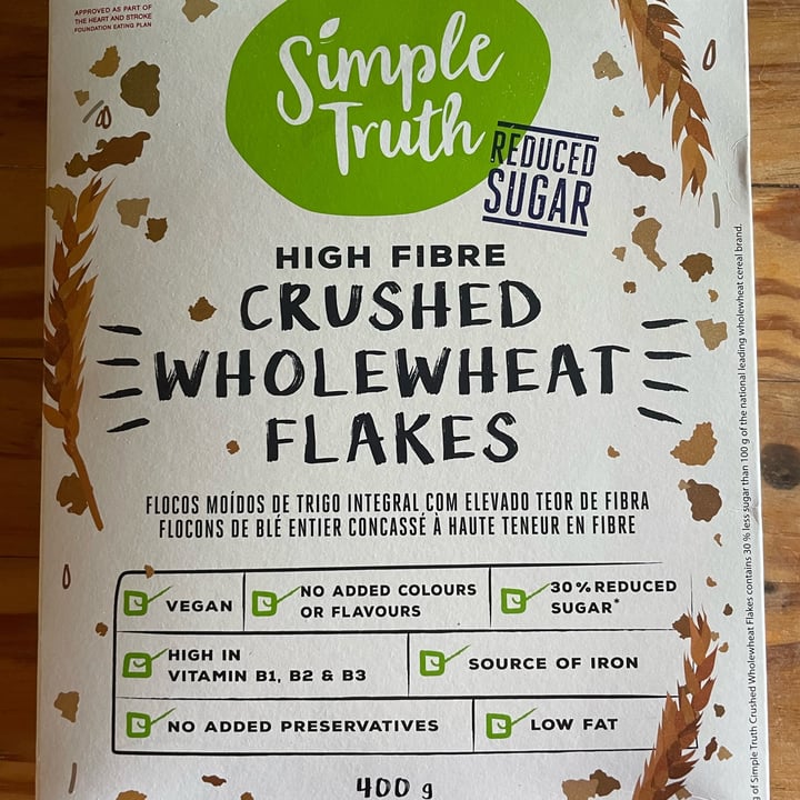 photo of Simple Truth High Fibre Crushed Whole Wheat Flakes shared by @thehumblechickpea on  21 Jan 2023 - review