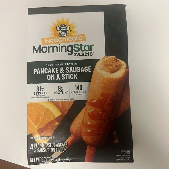 photo of MorningStar Farms Incogmeato Pancake & Sausage On A Stick shared by @courtlynn on  26 Feb 2023 - review