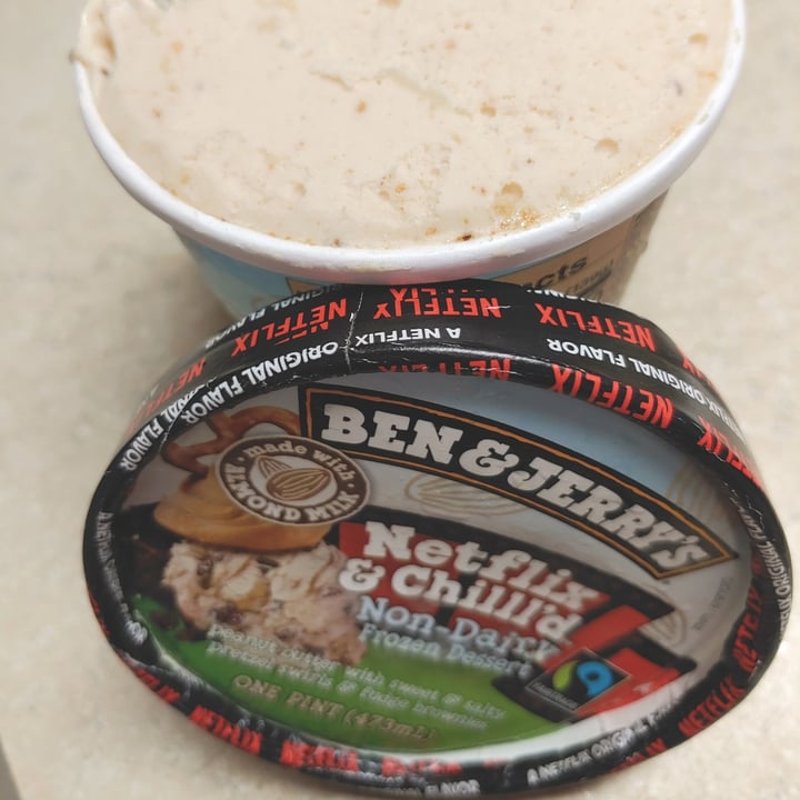 photo of Ben & Jerry's Netflix & Chilll'd Non-Dairy Frozen Dessert shared by @tailsfromafield on  29 May 2023 - review