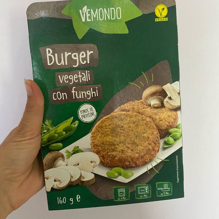 photo of Vemondo Burger Vegetali con Funghi shared by @morena13 on  15 Jan 2023 - review