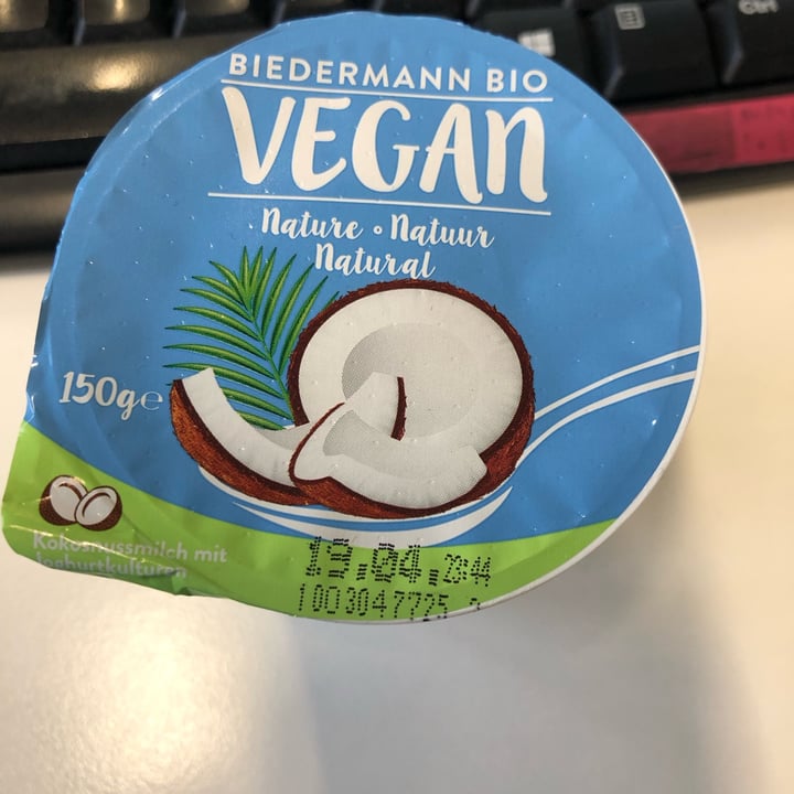 photo of Biedermann Bio Coconut yogurt dessert shared by @alessandraf on  23 Apr 2023 - review