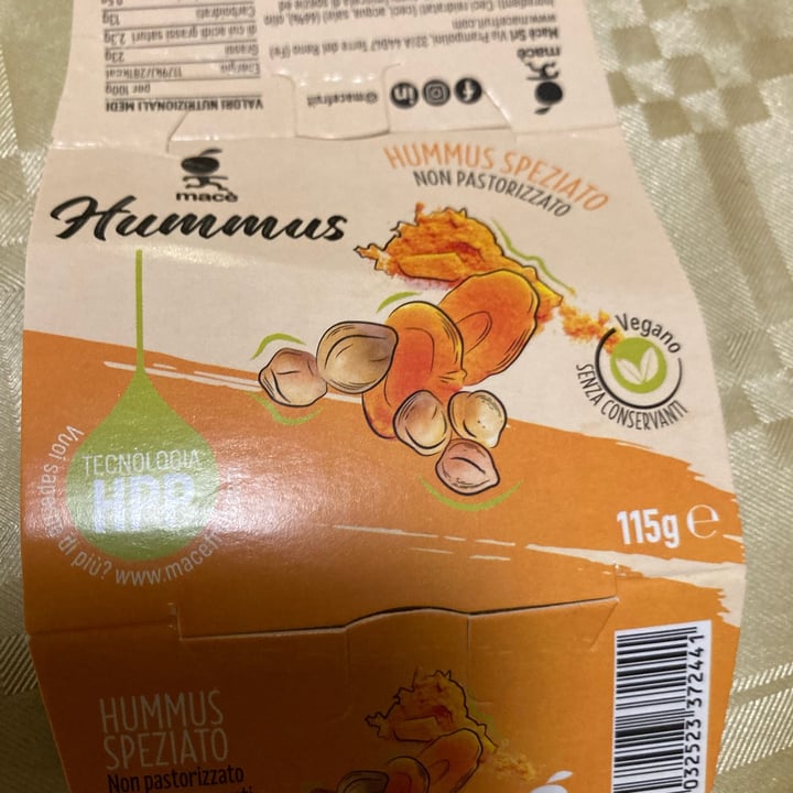 photo of Macè Hummus di ceci shared by @tizianamosesso on  18 Apr 2023 - review